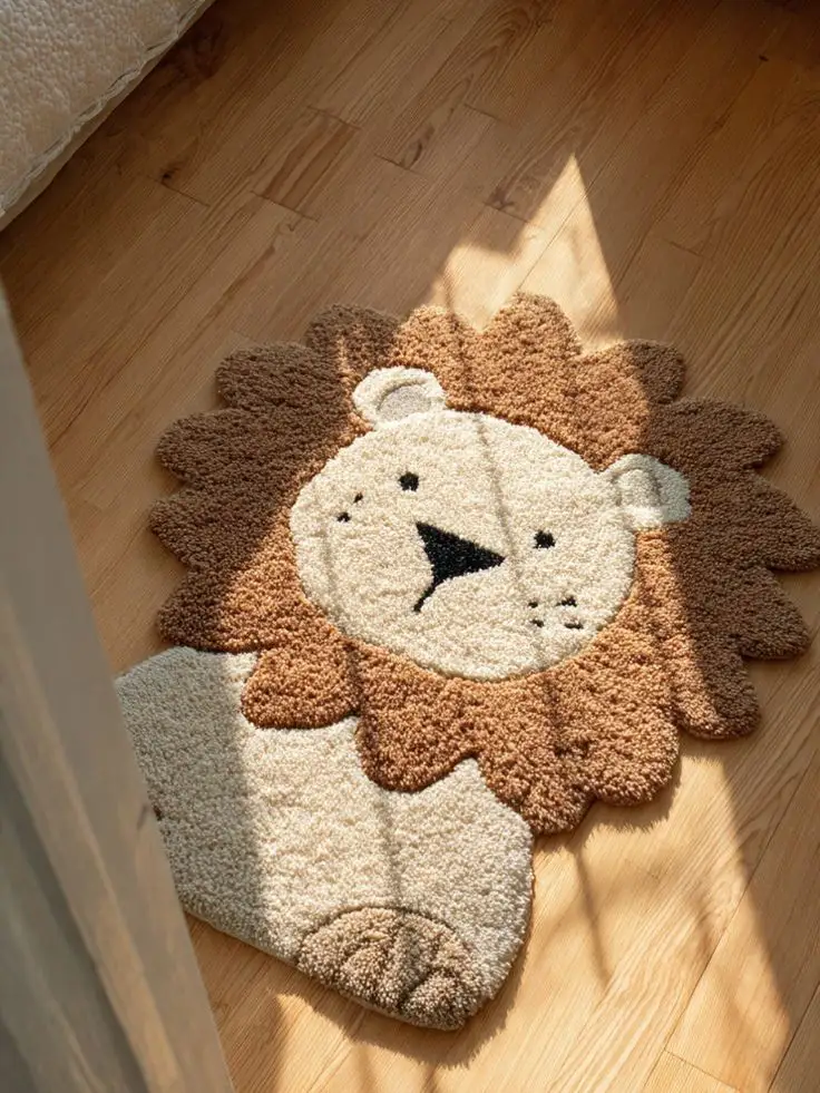 ​🦁 Tapete Infantil Leãozinho Fofo Recortado