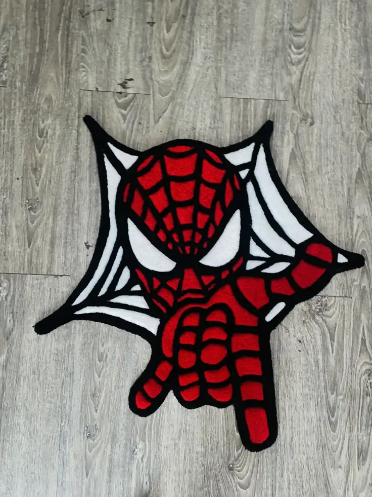 ​🕷️ Tapete Homem-Aranha Recortado Lançando Teia