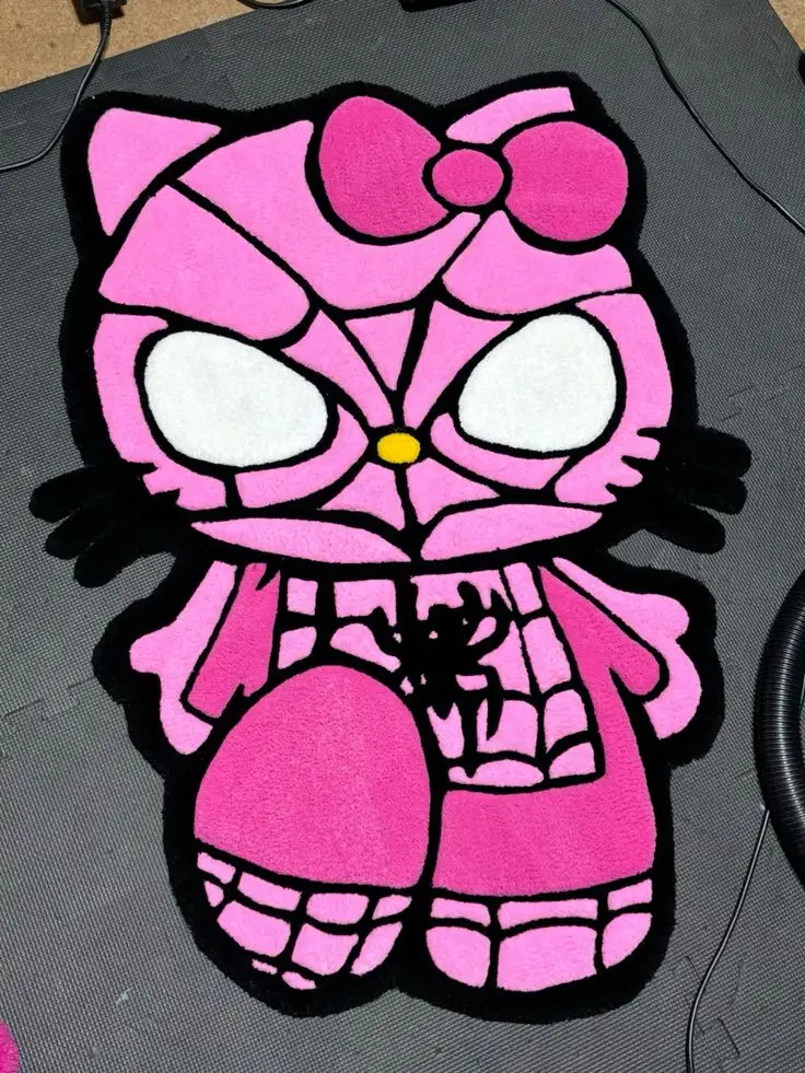 ​🕸️ Tapete Recortado Hello Kitty Mulher-Aranha