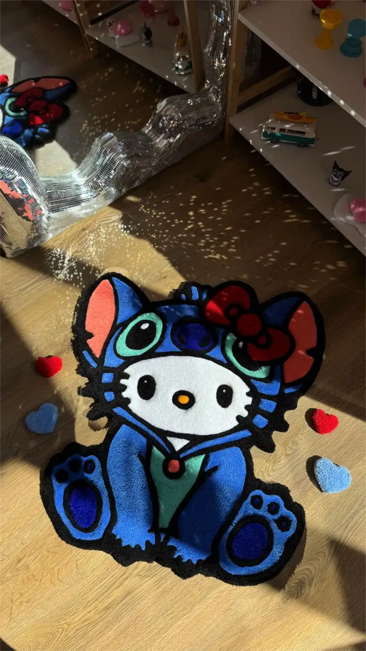 ​🐱 Tapete Recortado Hello Kitty Fantasia Stitch