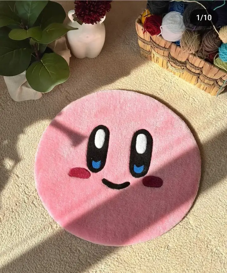 ​⭐ Tapete Redondo Kirby Sorridente